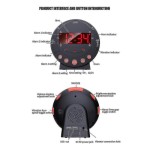 超音波振動アラームクロック、マットレス振動機能付き、深い眠りの人向け